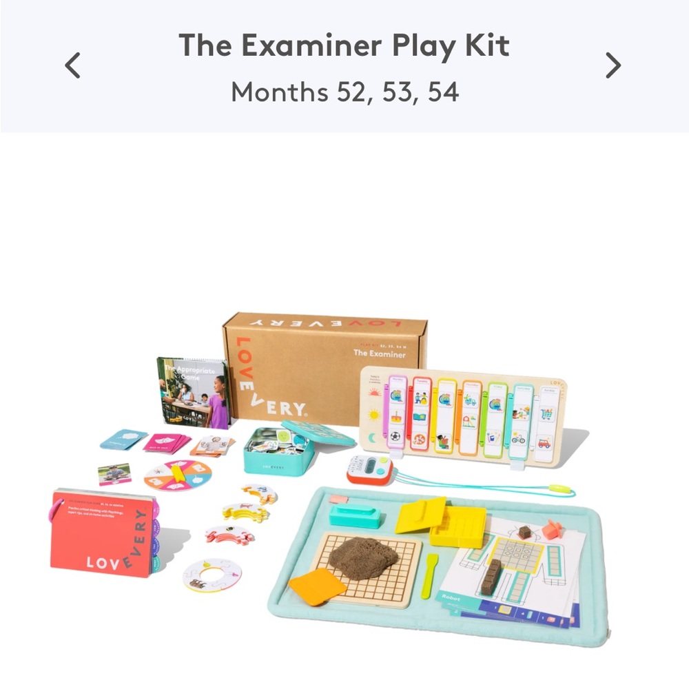 Lovevery The Examiner Play Kit - like new